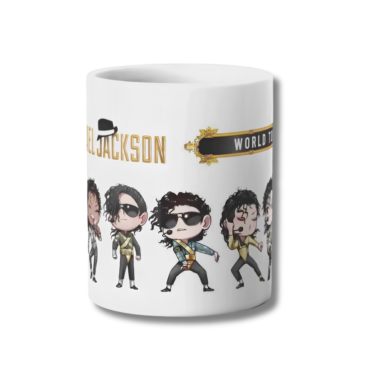 Michael Jackson World Tour Live Chibi Taza 325ml