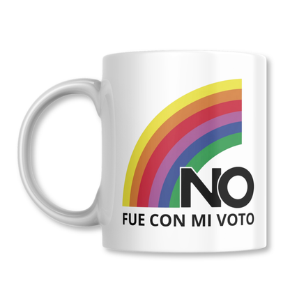 No Fue Con Mi Voto Frase Chile Taza 325ml