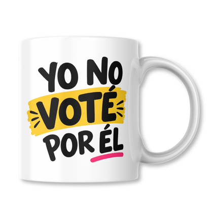 Yo No Vote Por El Frase Chile Taza 325ml