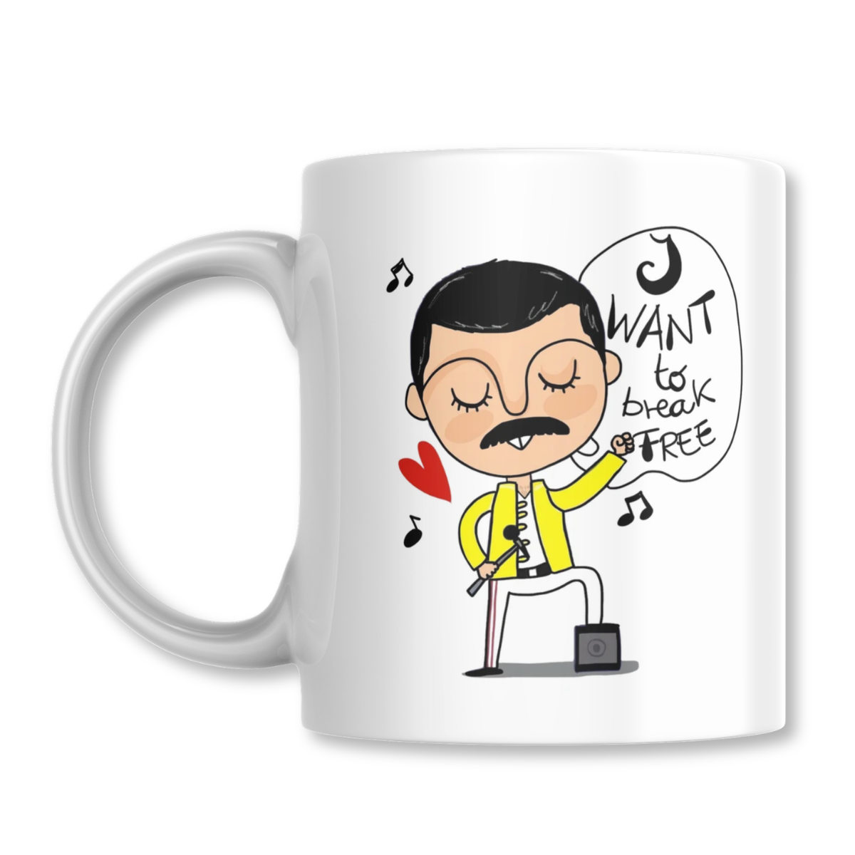 Freddie Mercury I Want To Break Free Queen Taza 325ml
