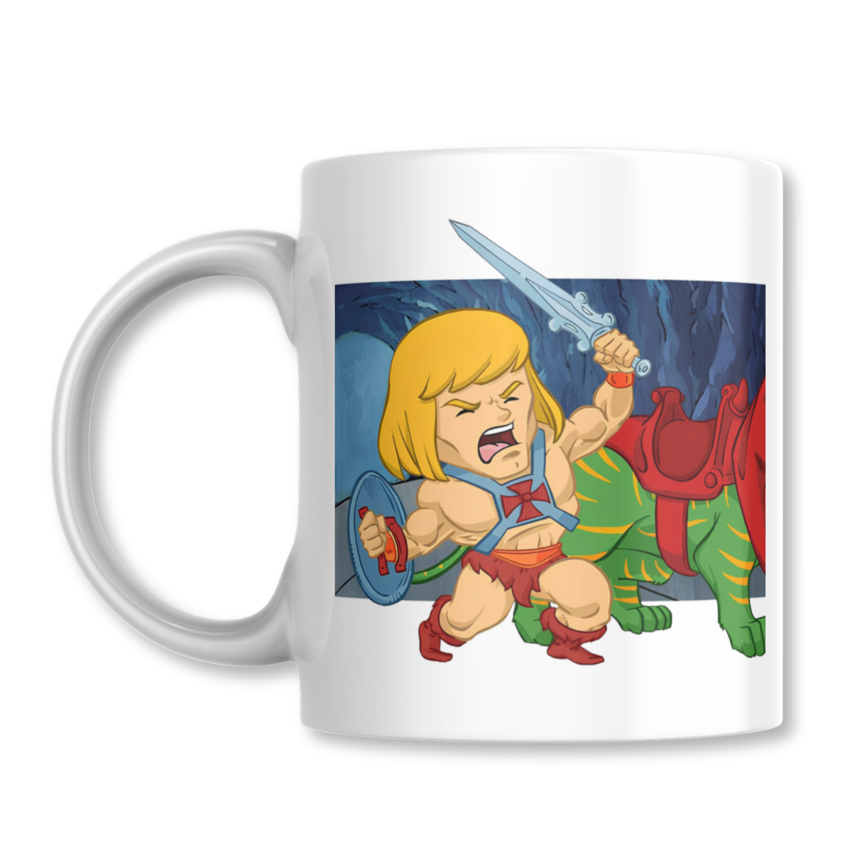 He-Man Battle Cat Skeletor Amos del Universo Taza 325ml