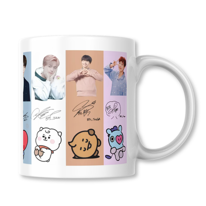 BTS K-Pop BT21 Taza 325ml