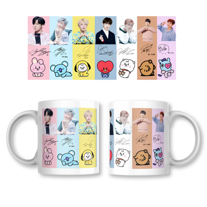 BTS K-Pop BT21 Taza 325ml