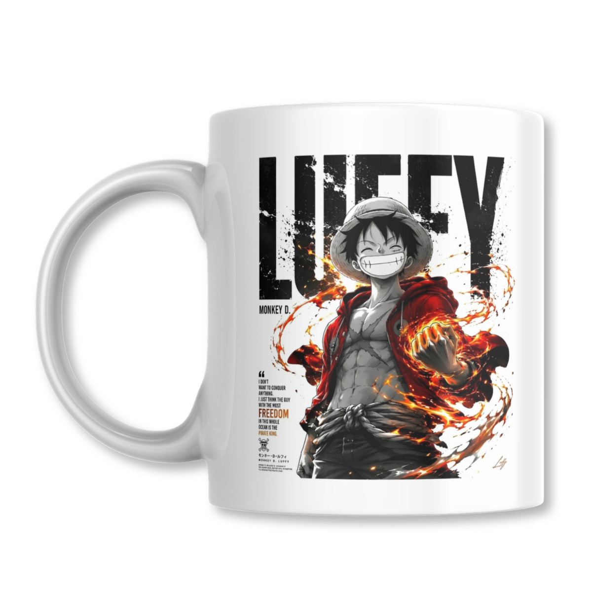 Monkey D. Luffy One Piece Anime Taza 325ml