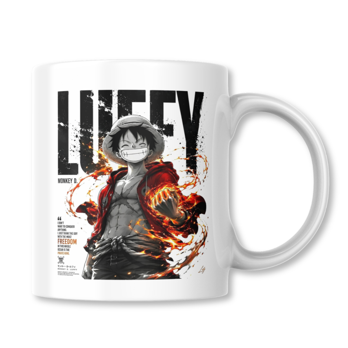 Monkey D. Luffy One Piece Anime Taza 325ml