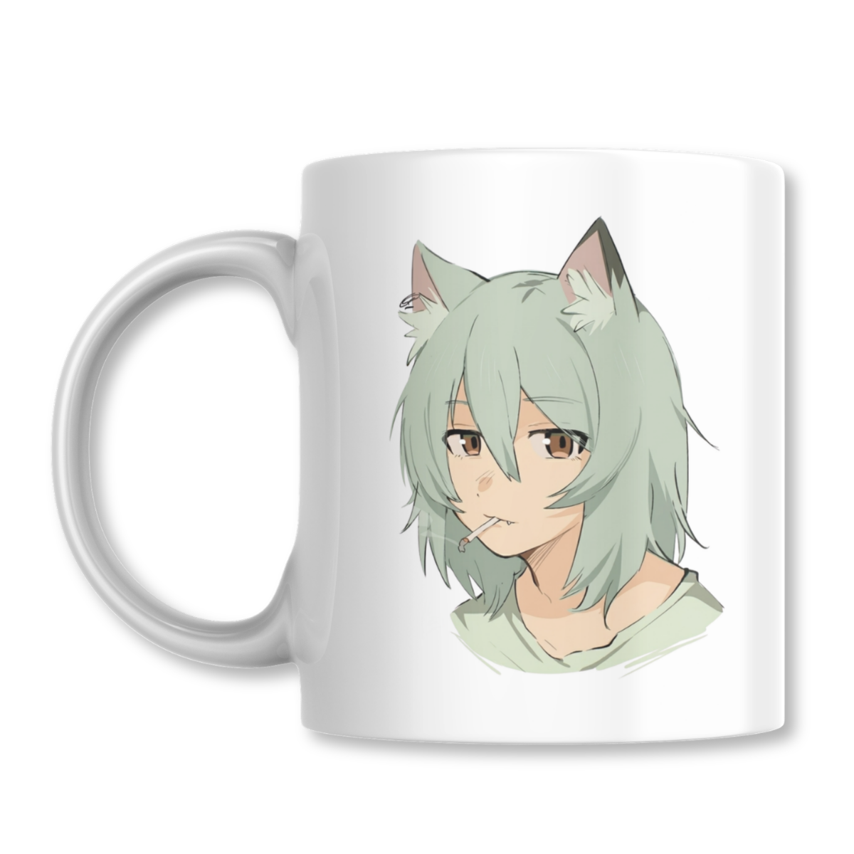 Yani Neko Chainsmoker Cat Anime Taza 325ml