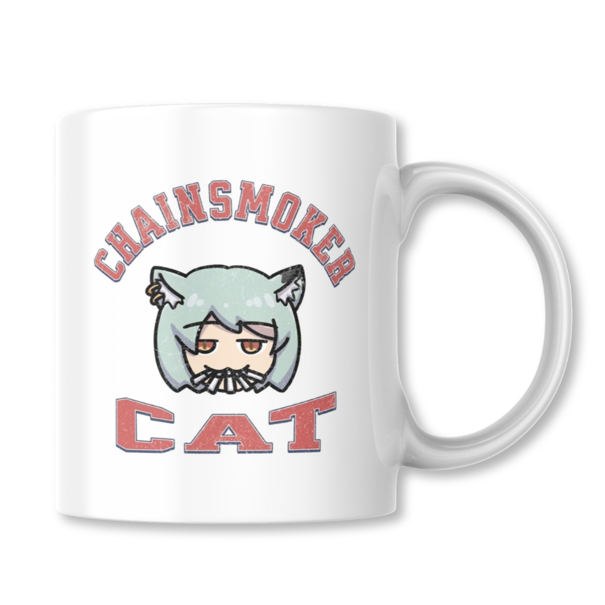 Yani Neko Chainsmoker Cat Anime Taza 325ml