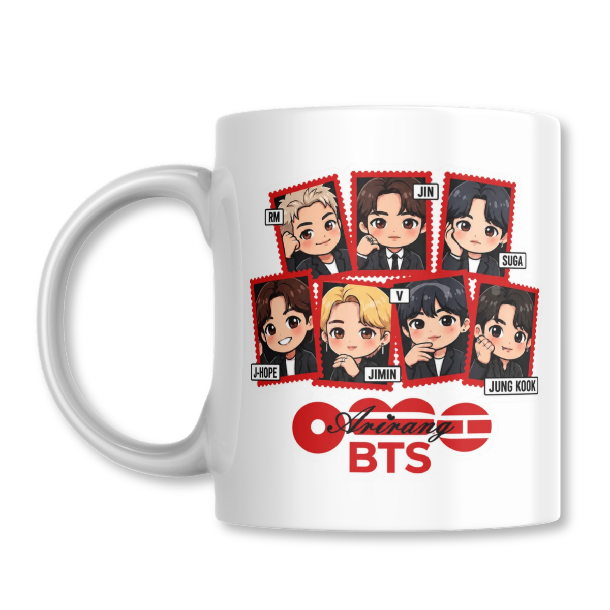 BTS Chibi Arirang K-Pop Taza 325ml