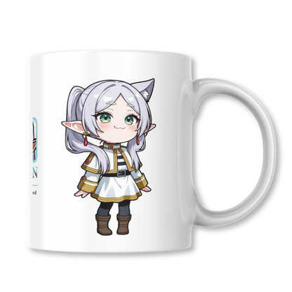 Frieren Chibi Beyond Journey's End Anime Manga Taza 325ml