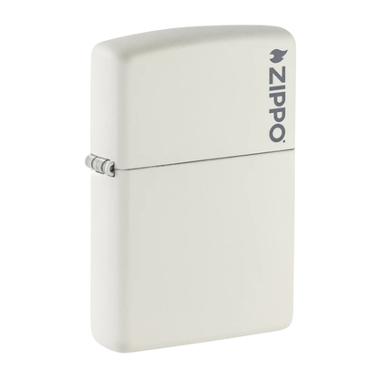 Encendedor Zippo Classic White Matte Logo ZP214ZL