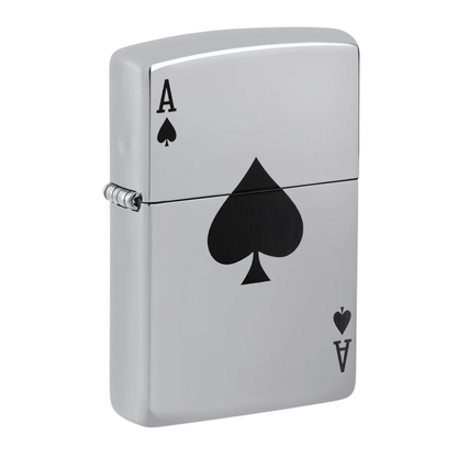 Encendedor Zippo Lucky Ace Design Plateado ZP24011