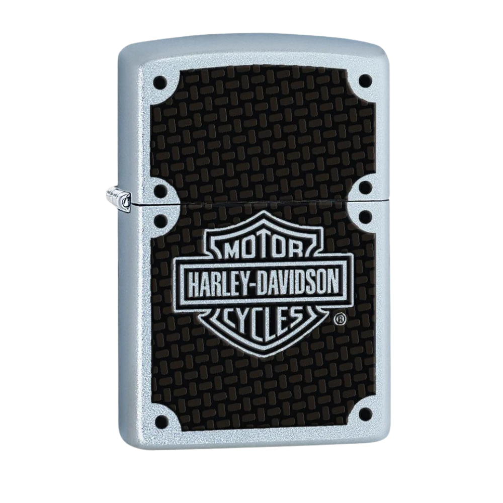 Encendedor Zippo Harley-Davidson Carbon Fiber Plata ZP24025