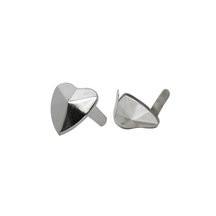 Adorno Corazon Piramide Niquel 14mm P20 Und. C8017