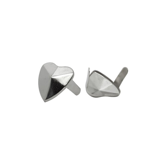 Adorno Corazon Piramide Niquel 14mm P20 Und. C8017