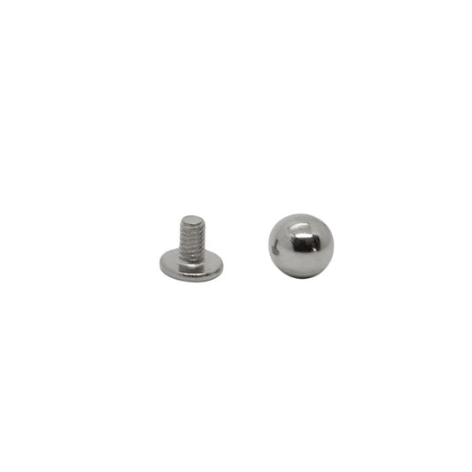Adorno Esfera Atornillada Niquel 5mm P20 Und. C8414