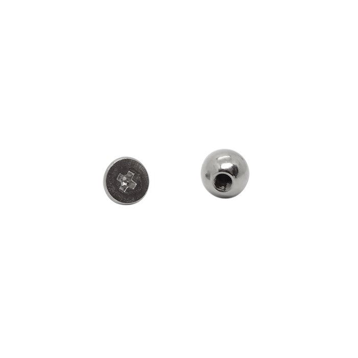 Adorno Esfera Atornillada Niquel 5mm P20 Und. C8414