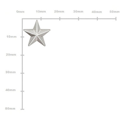 Adorno Estrella Niquel 15mm P20 Und. C8388