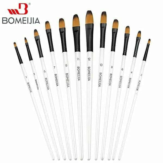 Set 12 Pinceles Lengua Gato Bomeijia