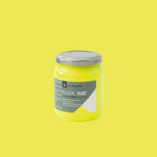 Pintura Deco Fluor Amarillo 75 ml La Pajarita