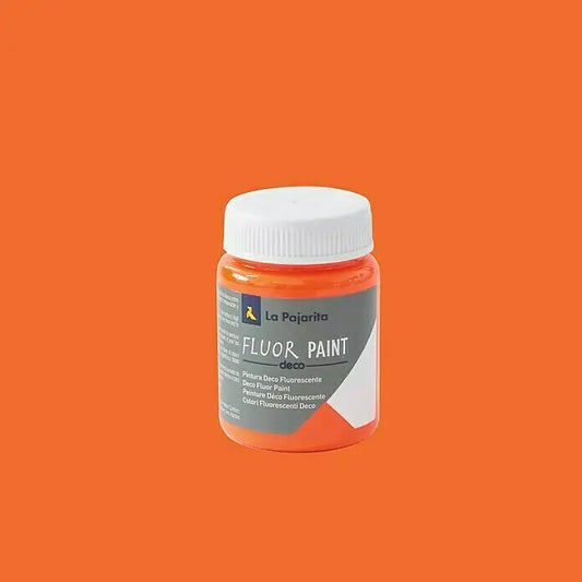 Pintura Deco Fluor Naranjo 75 ml La Pajarita