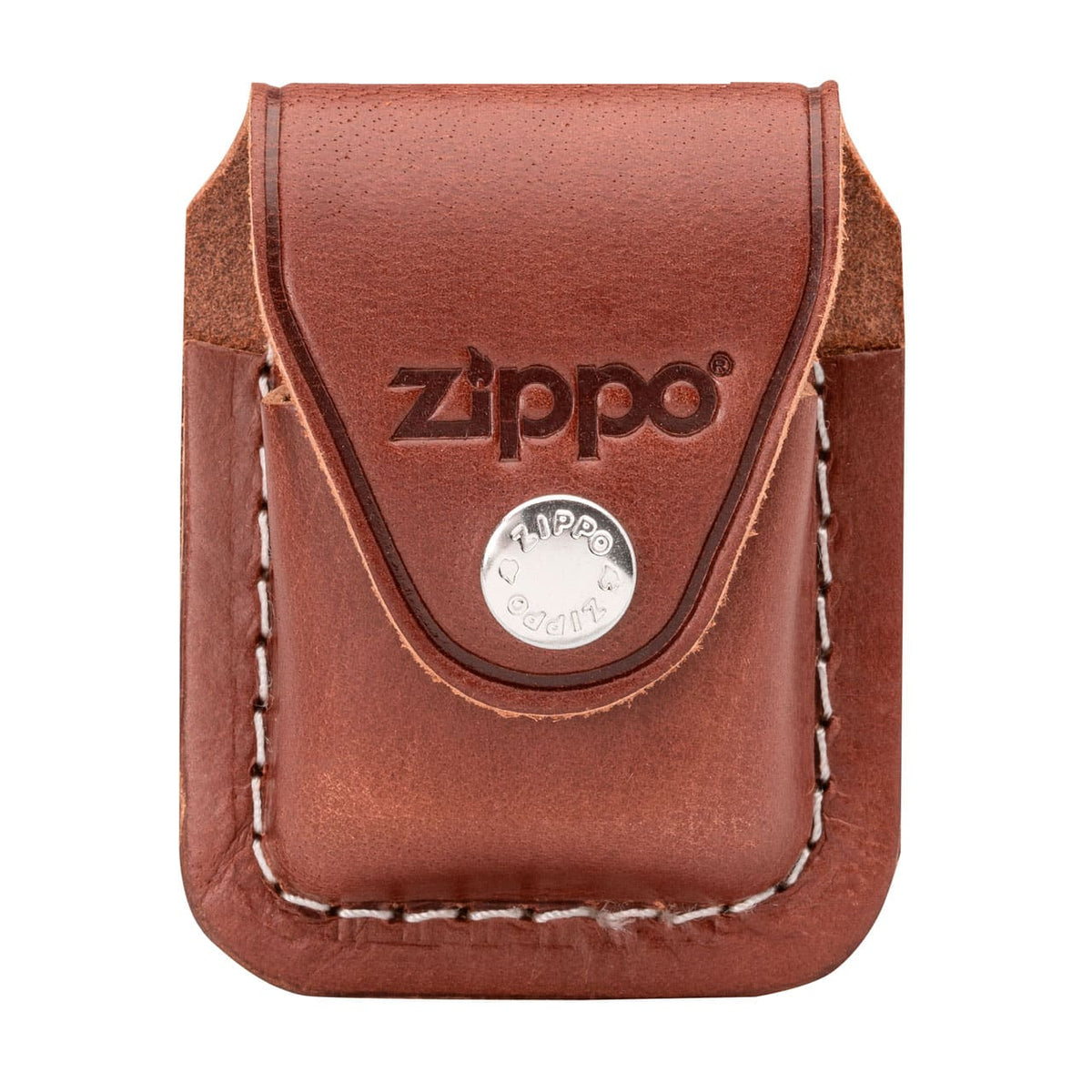 ESTUCHE ZIPPO LIGHTER POUCH-CLIP CAFÉ ESTUCHE DE CUERO CAFE CLIP