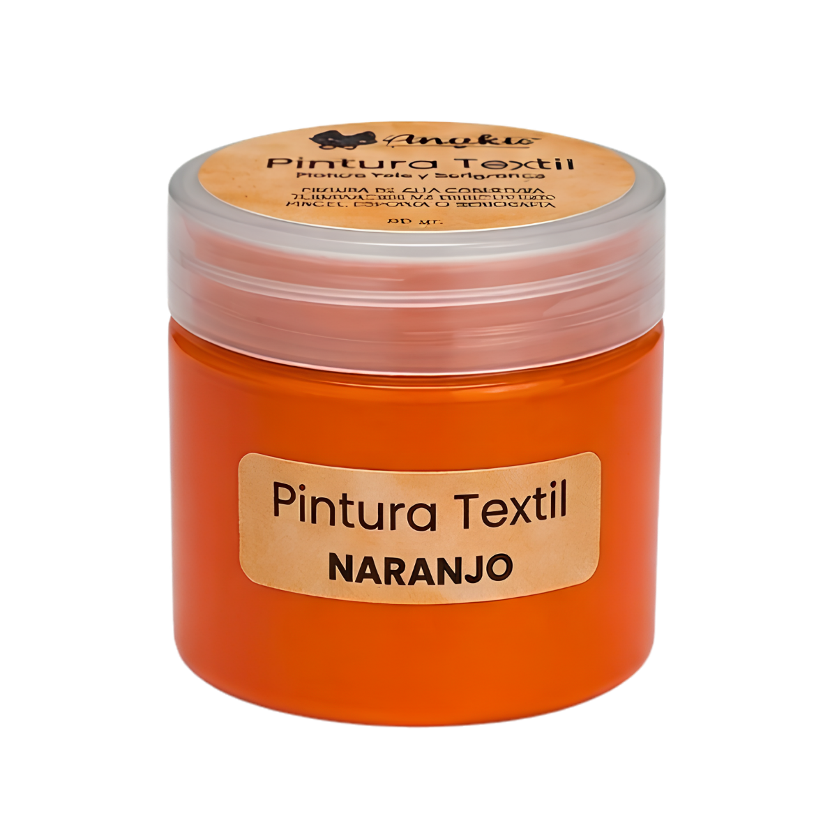 Anukis Pintura Textil y Serigráfica Naranjo 60 grs.
