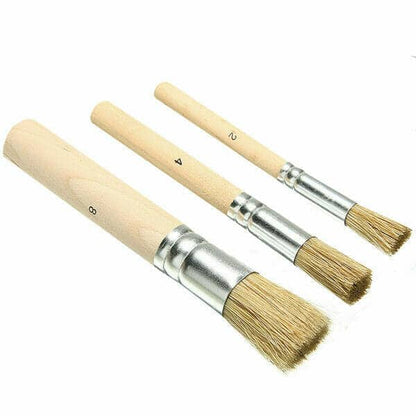 Set 3 Pinceles Ponceador pelo Cerda