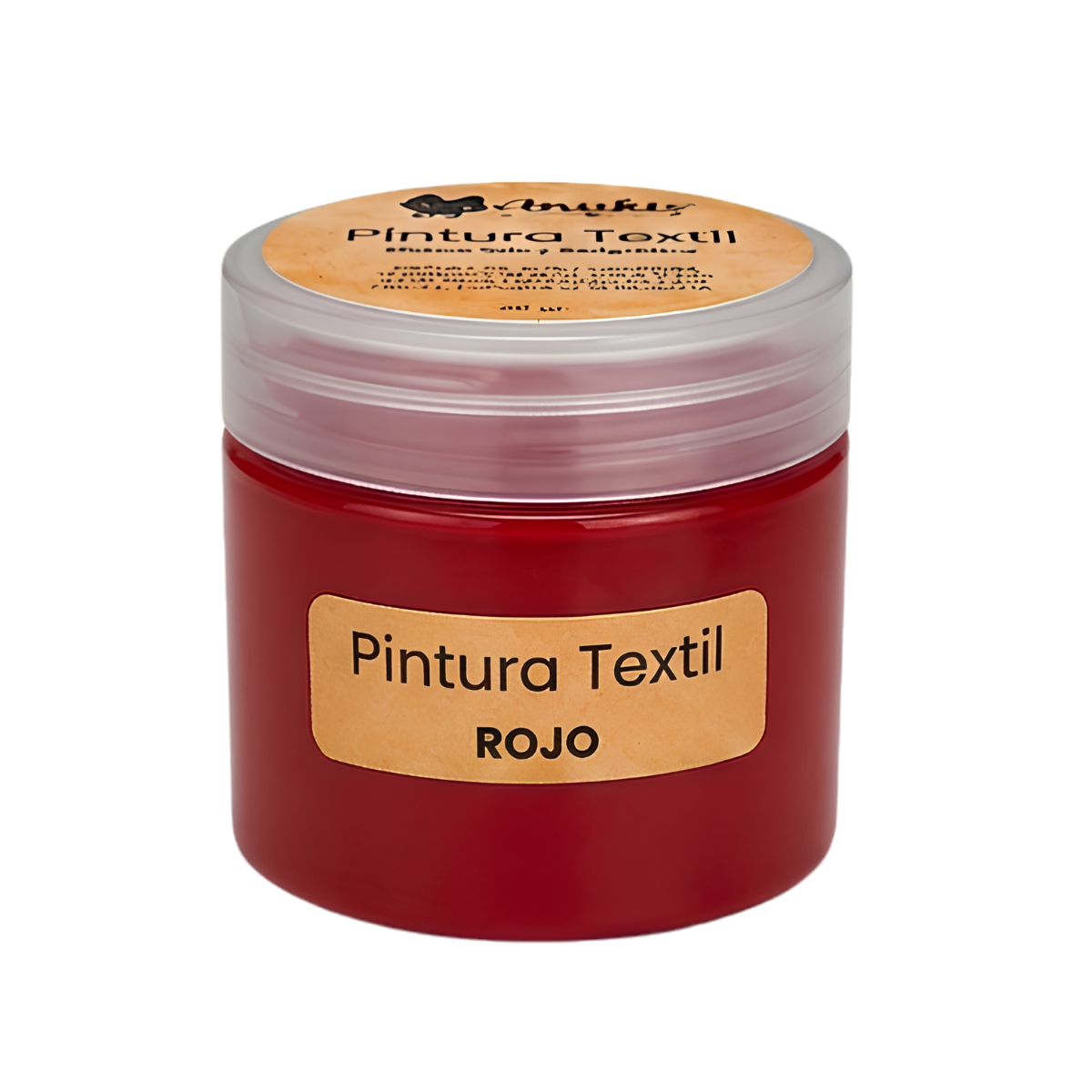 Anukis Pintura Textil y Serigráfica Rojo 60 grs.