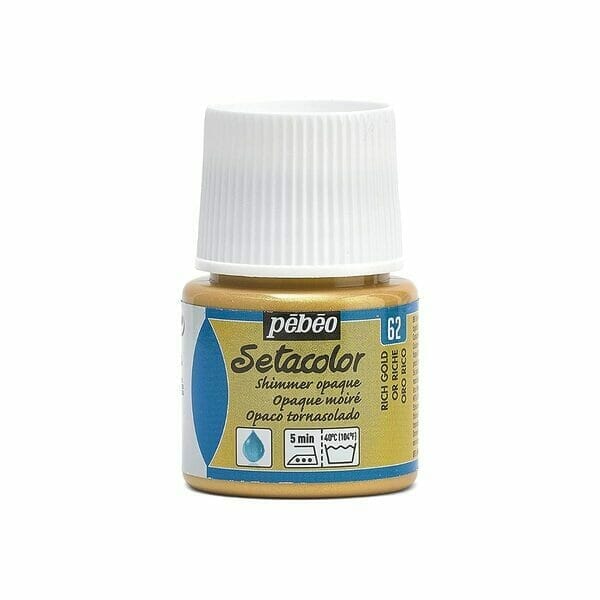 Pintura para Tela Pebeo Setacolor 45 ml – Colores Permanentes y Lavables