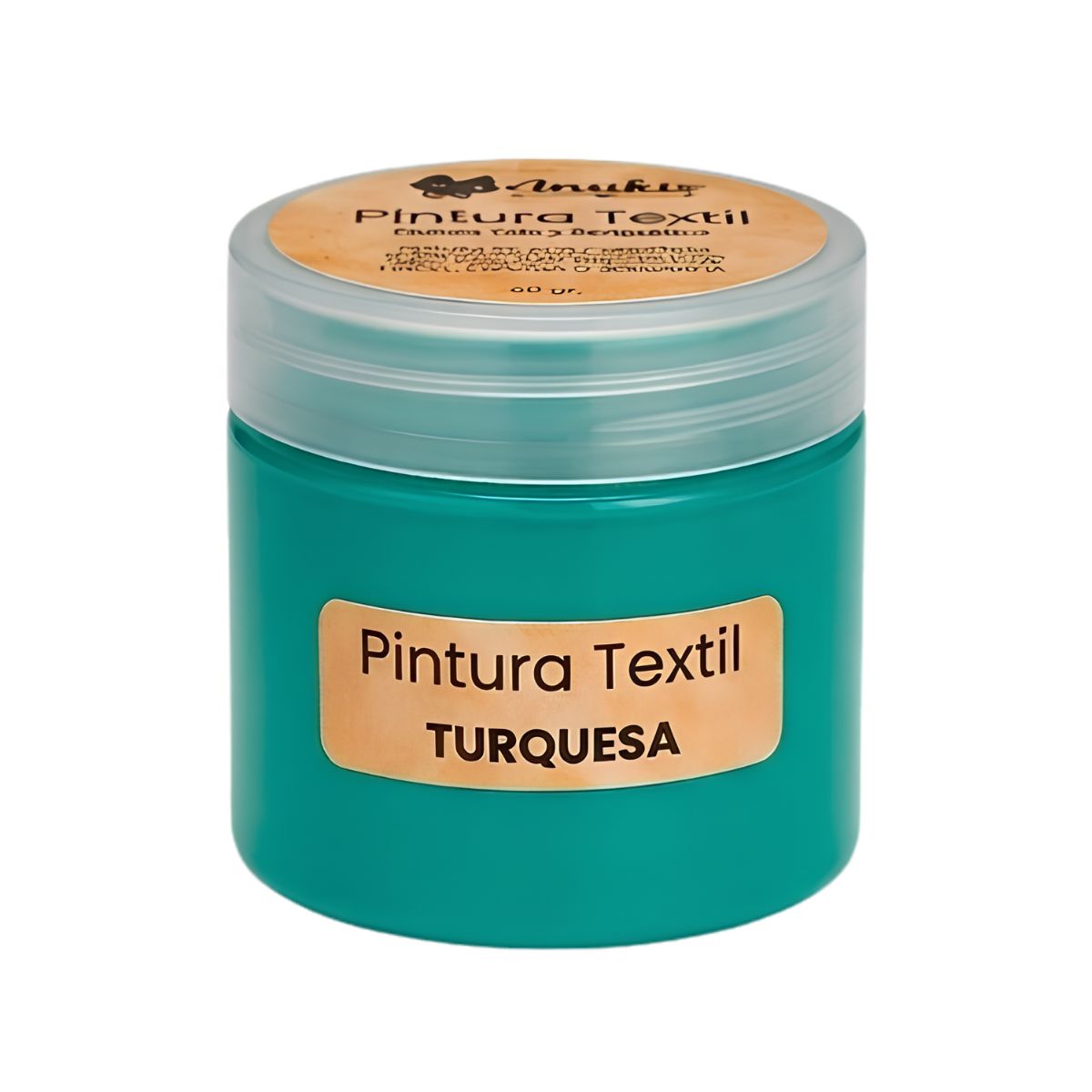 Anukis Pintura Textil y Serigráfica Turquesa 60 grs.
