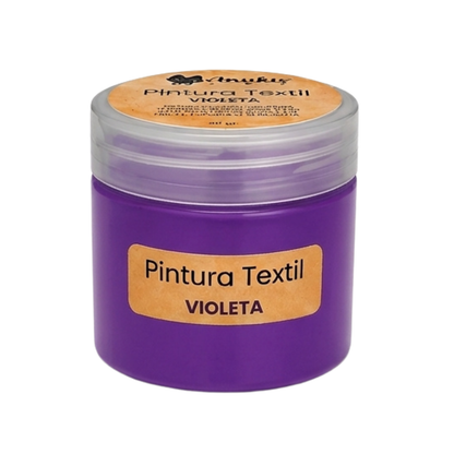 Anukis Pintura Textil y Serigráfica Violeta 60 grs.