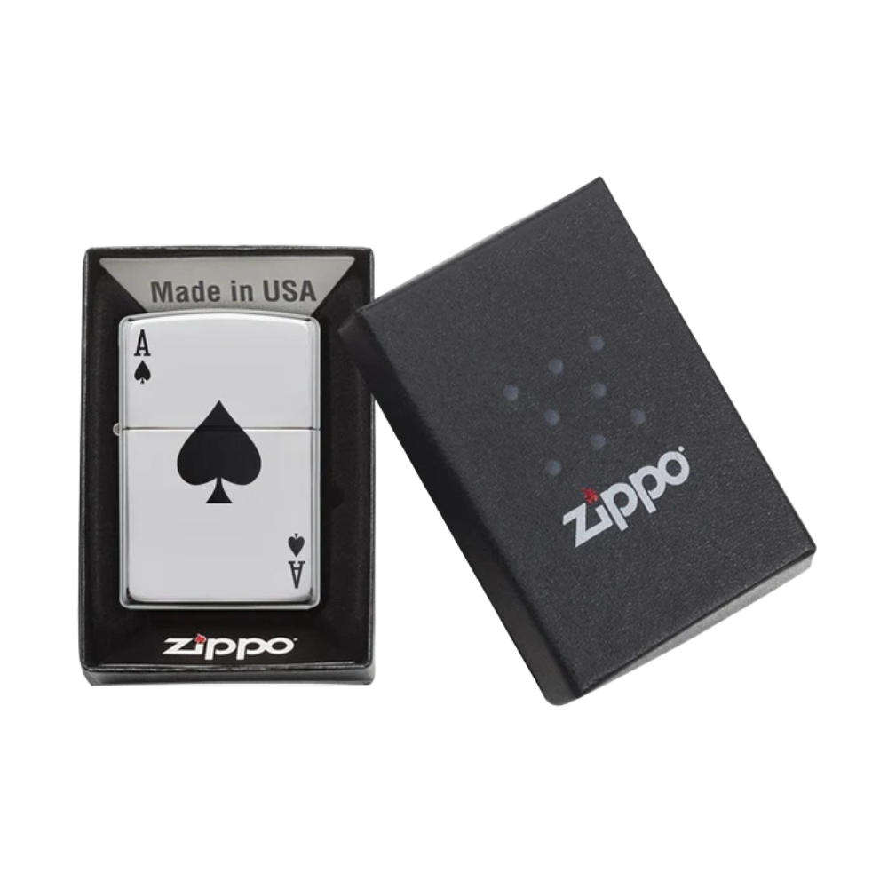 Encendedor Zippo Lucky Ace Design Plateado ZP24011