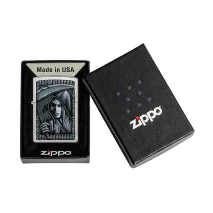 Encendedor Zippo Grim Beauty Plateado ZP46151