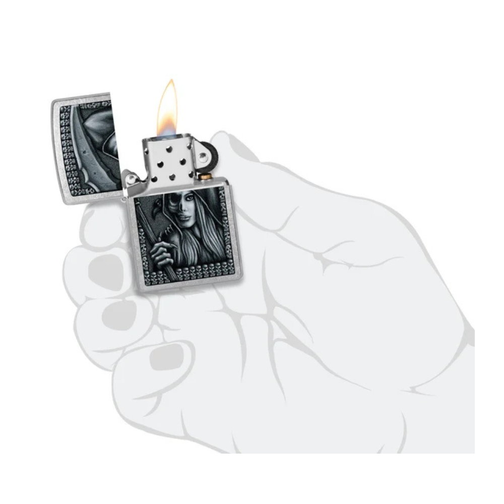 Encendedor Zippo Grim Beauty Plateado ZP46151