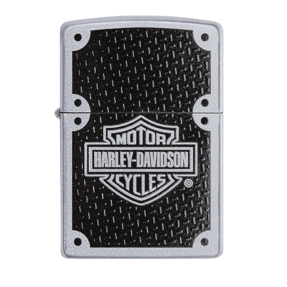 Encendedor Zippo Harley-Davidson Carbon Fiber Plata ZP24025