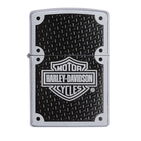 Encendedor Zippo Harley-Davidson Carbon Fiber Plata ZP24025