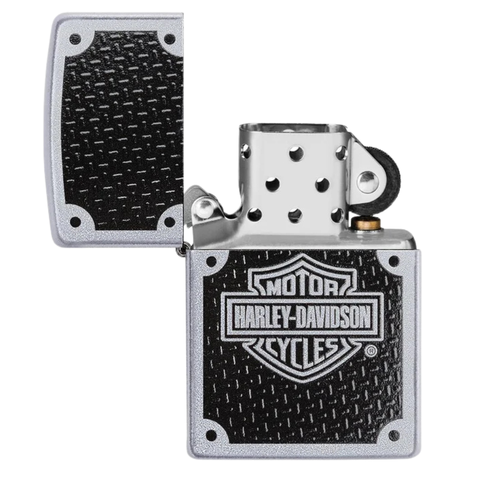 Encendedor Zippo Harley-Davidson Carbon Fiber Plata ZP24025