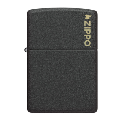 Encendedor Zippo Classic Black Crackle Logo ZP236ZL