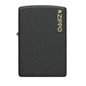 Encendedor Zippo Classic Black Crackle Logo ZP236ZL