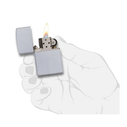 Encendedor Zippo Lighter Satin Chrome Plata Zp205