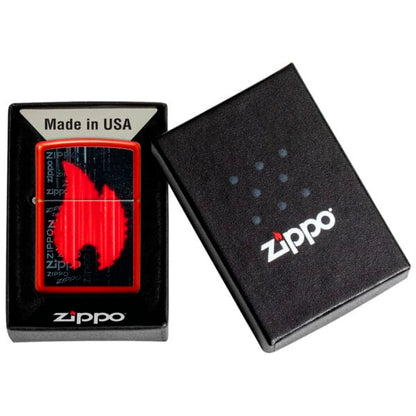 Encendedor Zippo Flame Design  Rojo ZP49584