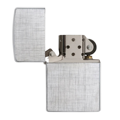 Encendedor Zippo Classic Linen Weave Plateado ZP28181