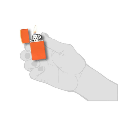 Encendedor Zippo Slim Orange Matte ZP1631