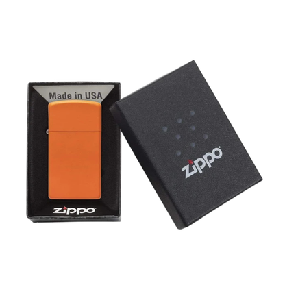 Encendedor Zippo Slim Orange Matte ZP1631