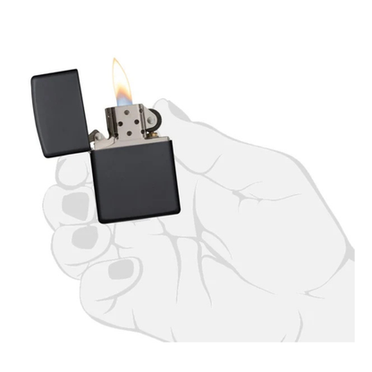 Encendedor Zippo Lighter Black Matte Negro Zp218