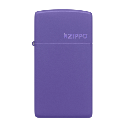 Encendedor Zippo Slim Purple Logo ZP1637ZL