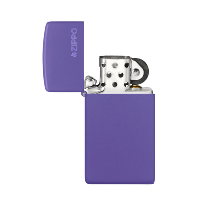 Encendedor Zippo Slim Purple Logo ZP1637ZL