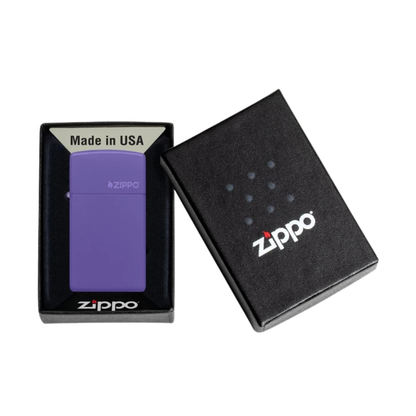 Encendedor Zippo Slim Purple Logo ZP1637ZL