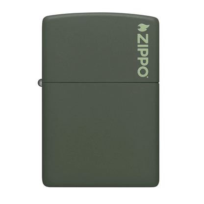 Encendedor Zippo Classic Green Matte Logo Zp221zl