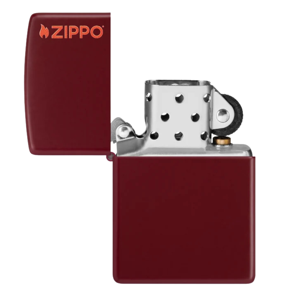 Encendedor Zippo Merlot Zippo Logo Burdeo ZP46021ZL